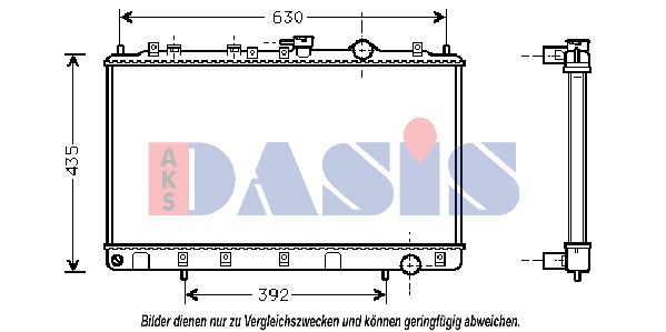 AKS DASIS Radiaator,mootorijahutus 560380N